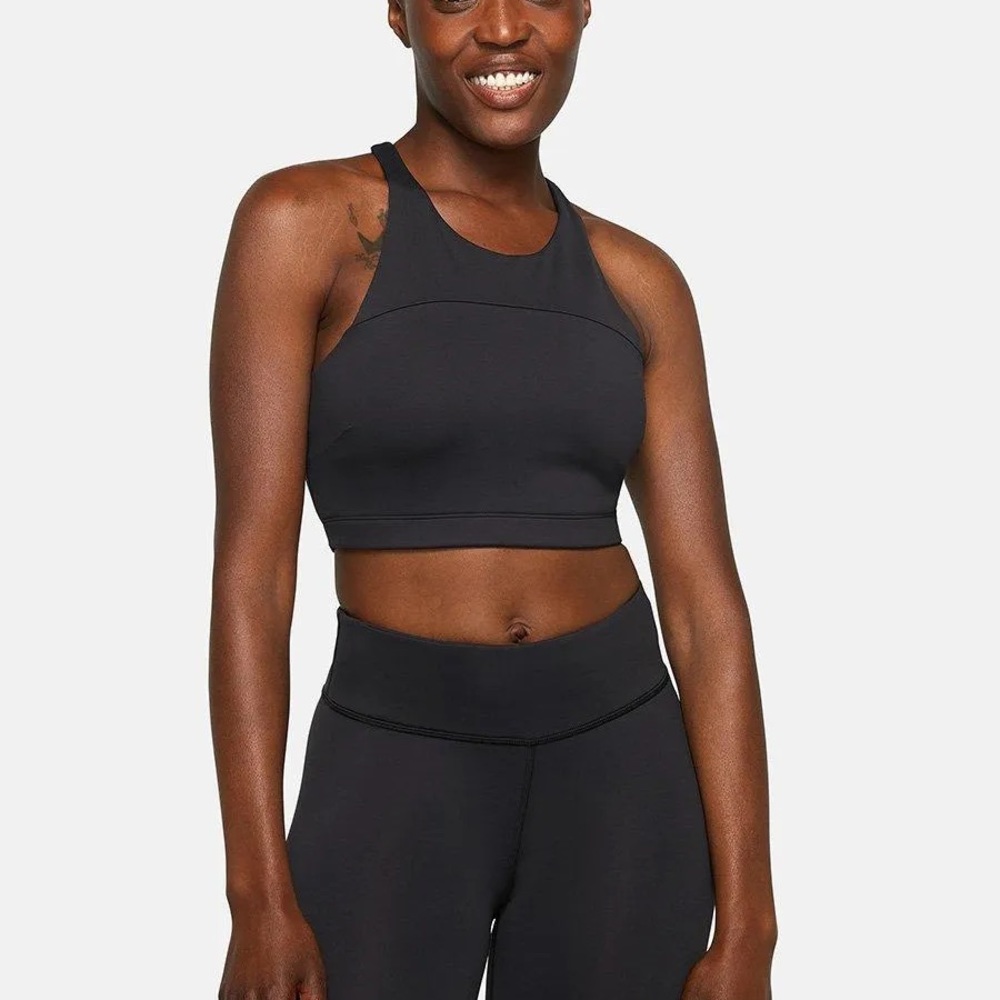 Outdoor Voices Move Free Crop Top, Black, Large